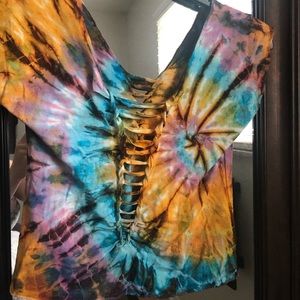 Tie-dye crop top